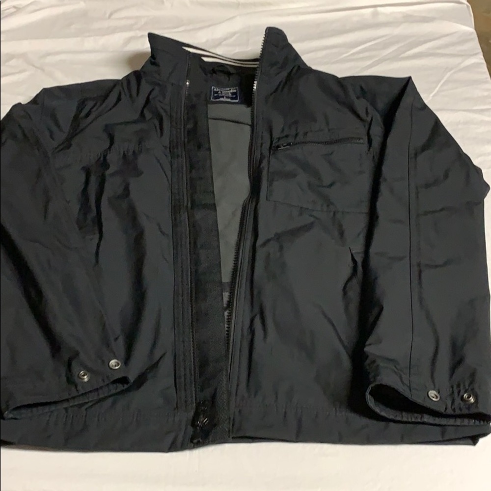 Men’s Abercrombie & Fitch lined moto jacket size L